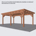 Douglas Overkapping Landelijk Classic - 595x370cm - Volledig op Maat
