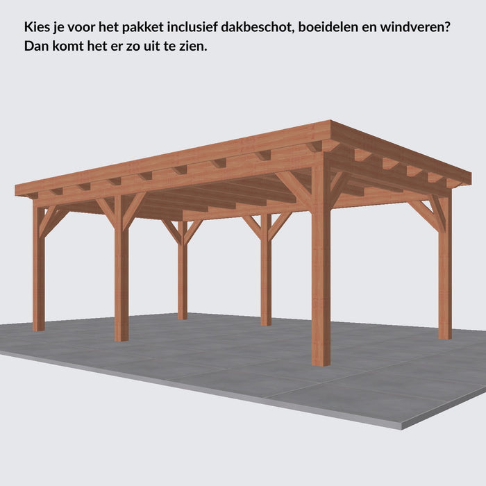 Douglas Overkapping Landelijk Classic - 610x370cm - Volledig op Maat