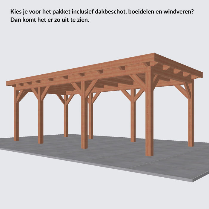Douglas Overkapping Landelijk Classic - 670x305cm - Volledig op Maat