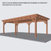 Douglas Overkapping Landelijk Classic - 725x370cm - Volledig op Maat