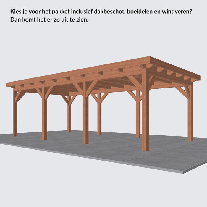 Douglas Overkapping Landelijk Classic - 730x370cm - Volledig op Maat