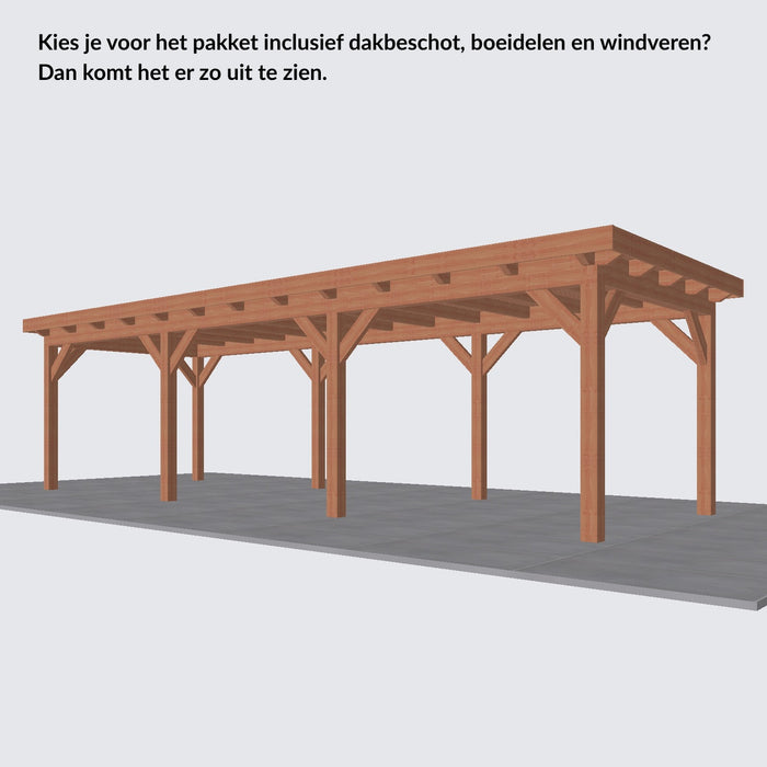 Douglas Overkapping Landelijk Classic - 890x305cm - Volledig op Maat