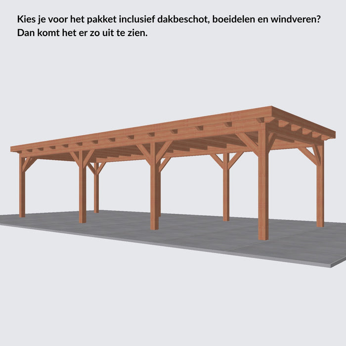 Douglas Overkapping Landelijk Classic - 950x370cm - Volledig op Maat