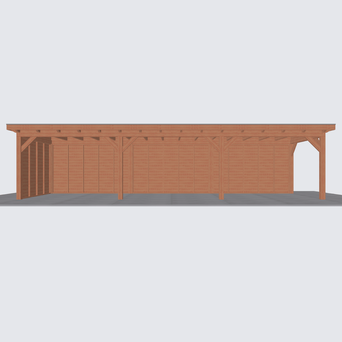 Douglas Overkapping Landelijk - 1080x305cm - Volledig op Maat