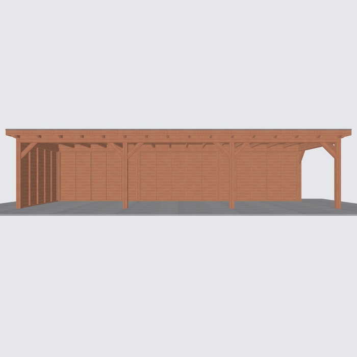 Douglas Overkapping Landelijk - 1080x370cm - Volledig op Maat