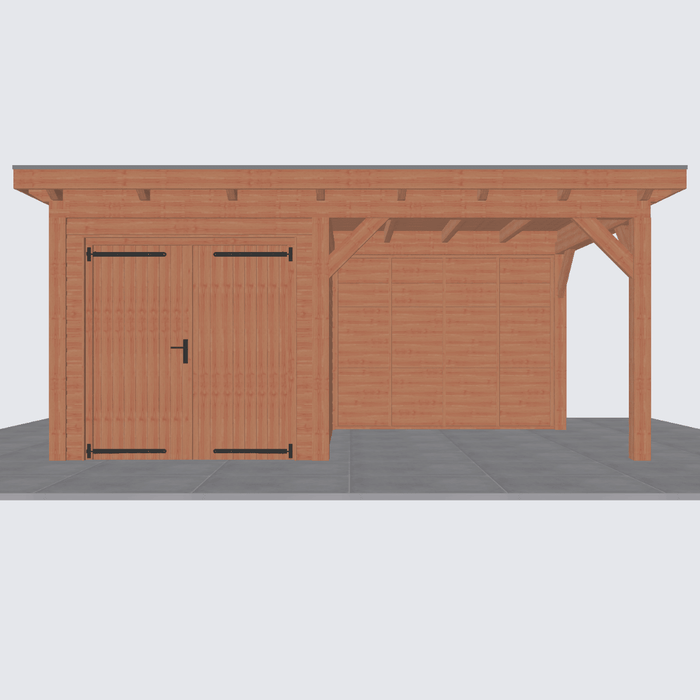 Douglas Overkapping Landelijk - 545x305cm - Volledig op Maat