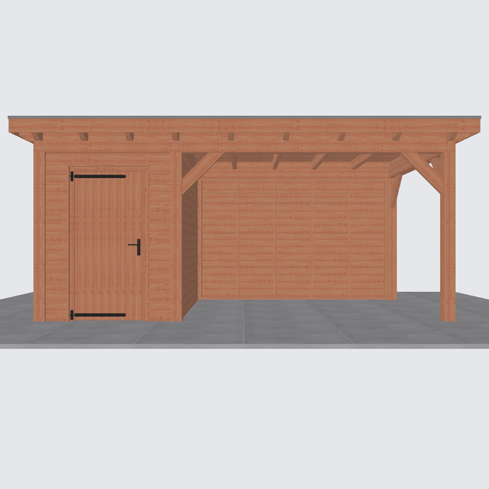Douglas Overkapping Landelijk - 550x305cm - Volledig op Maat
