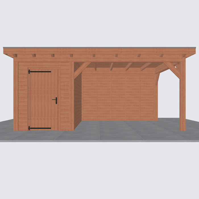 Douglas Overkapping Landelijk - 550x370cm - Volledig op Maat
