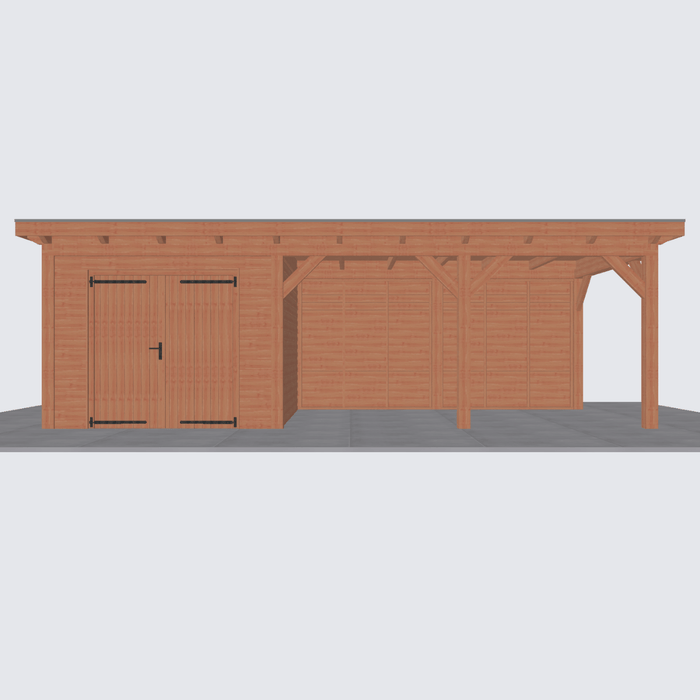 Douglas Overkapping Landelijk - 780x305cm - Volledig op Maat