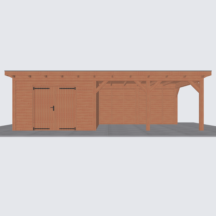 Douglas Overkapping Landelijk - 845x370cm - Volledig op Maat