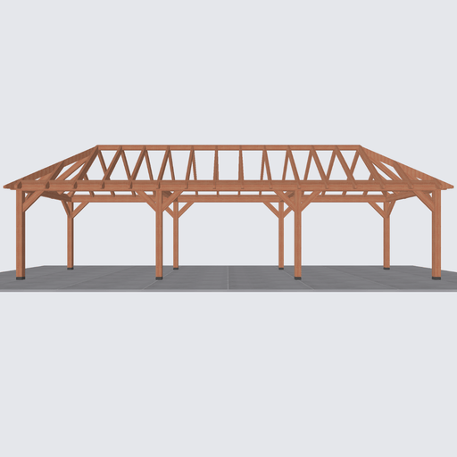 bouwpakket douglas schilddak constructie 1180x306cm