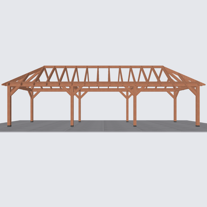 bouwpakket douglas schilddak constructie 1180x306cm