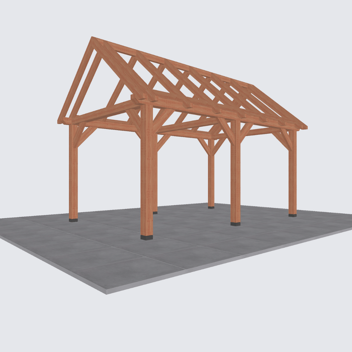 Douglas Zadeldak constructie - 530x305cm