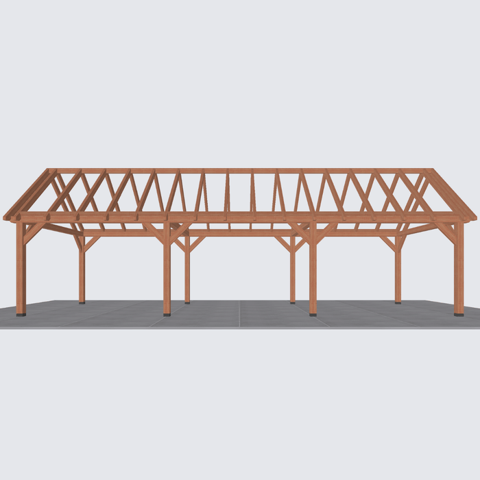 Douglas Zadeldak constructie - 1120x370cm