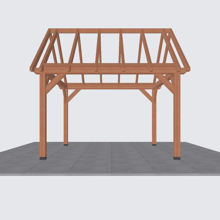 Douglas Zadeldak constructie - 410x370cm