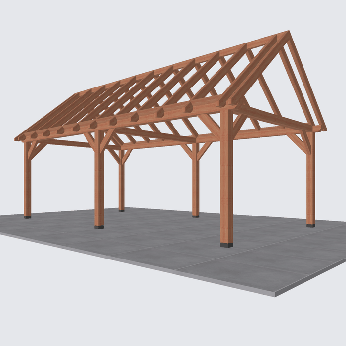 Douglas Zadeldak constructie - 765x370cm