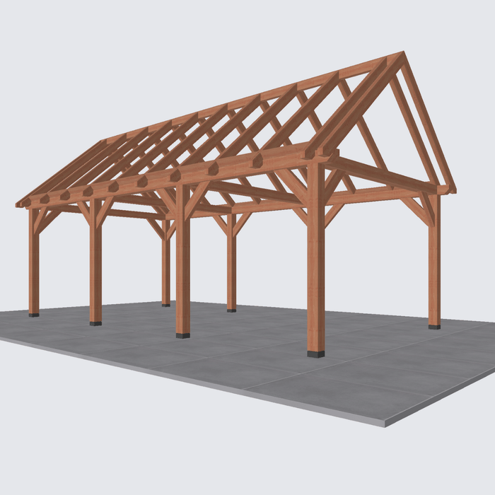 Douglas overkapping Zadeldak - 770x370cm 