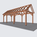 Douglas Zadeldak constructie - 815x305cm