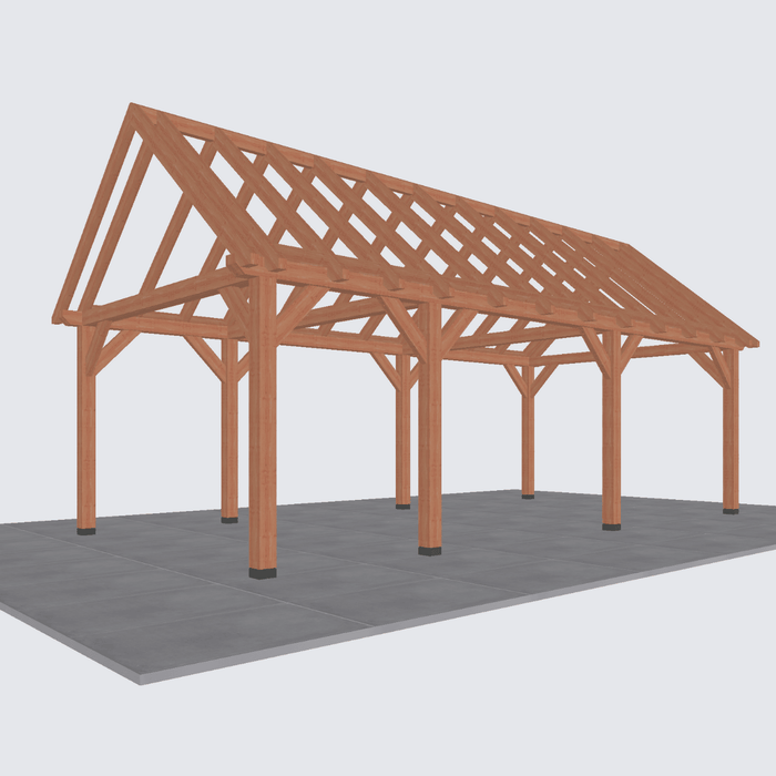 Douglas Zadeldak constructie - 815x370cm