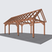 Douglas Zadeldak constructie - 815x370cm