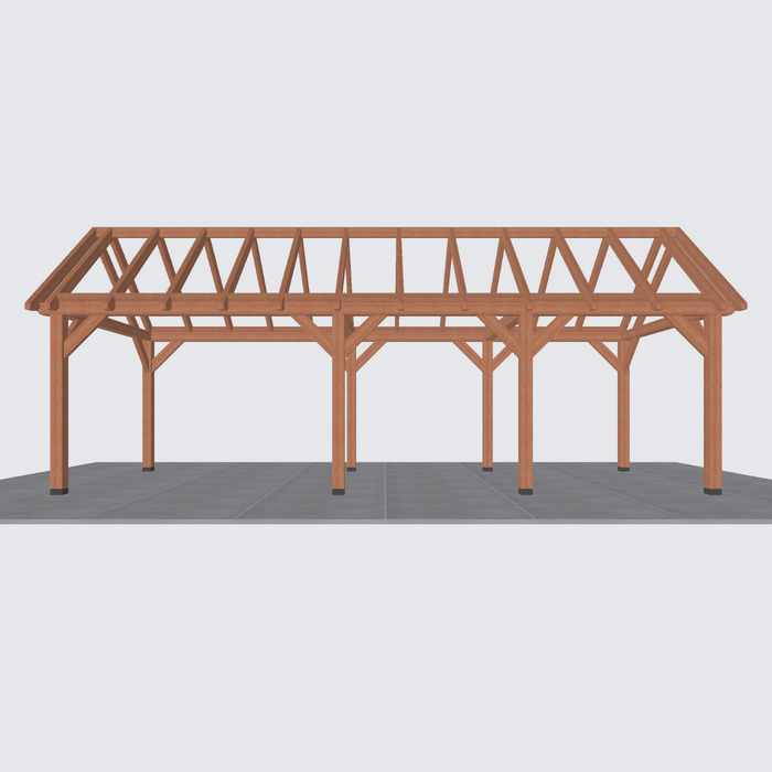 Constructie Douglas Zadeldak - 885x305cm