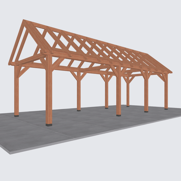 Constructie Douglas Zadeldak - 885x305cm