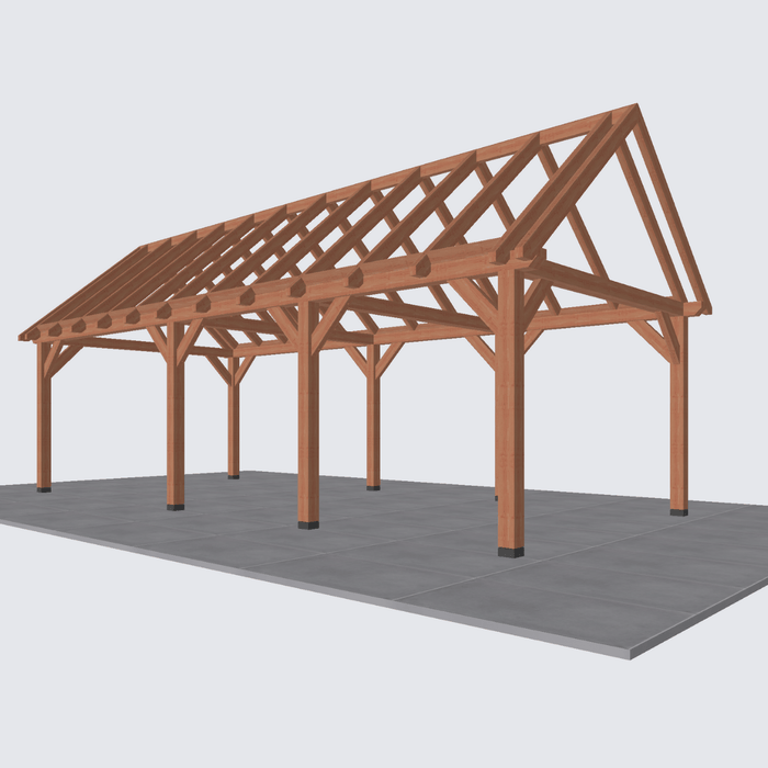 constructie Douglas Zadeldak - 885x370cm