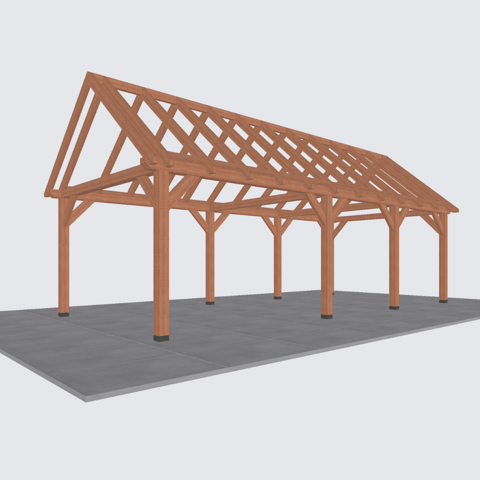constructie Douglas Zadeldak - 885x370cm