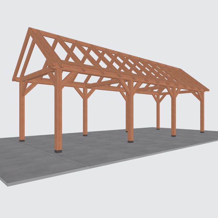 Douglas Zadeldak constructie - 930x305cm