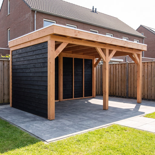 Douglas Overkapping Selva Zwart - 500x335cm - sfeerfoto