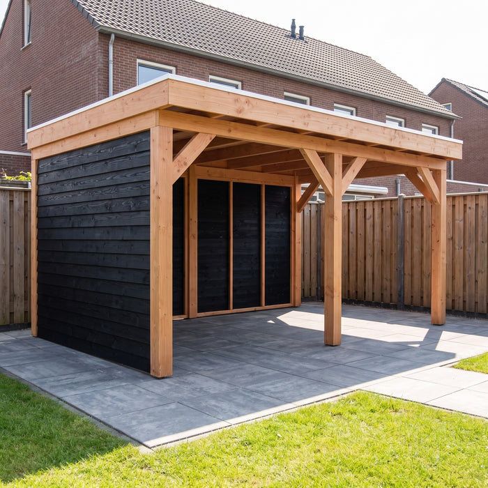 Douglas Overkapping Selva Zwart - 500x335cm - sfeerfoto