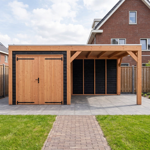 Douglas Overkapping Modern Zwart - 545x310cm - sfeerfoto