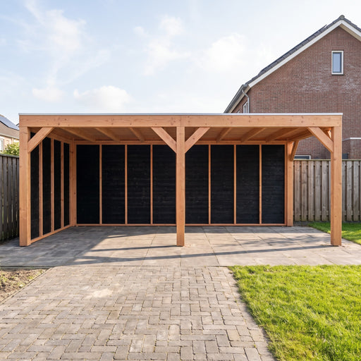 Douglas Overkapping Modern Zwart - 600x310cm - sfeerfoto