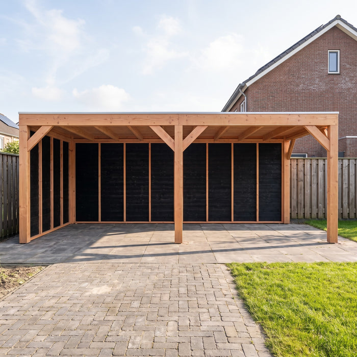 Douglas Overkapping Modern Zwart - 600x310cm - sfeerfoto