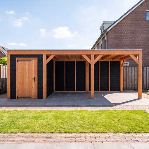 Douglas Overkapping Modern Zwart - 670x310cm - sfeerfoto
