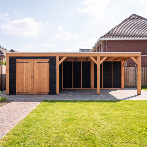 Douglas Overkapping Modern Zwart - 785x310cm - sfeerfoto