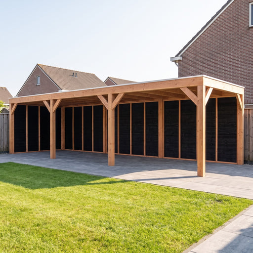 Douglas Overkapping Modern Zwart - 890x310cm - sfeerfoto