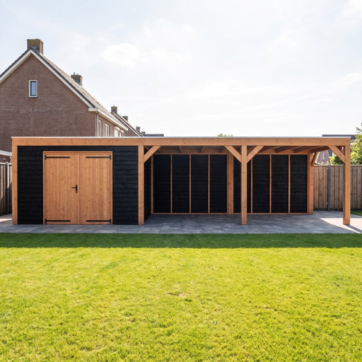 Douglas Overkapping Modern Zwart - 955x310cm - sfeerfoto