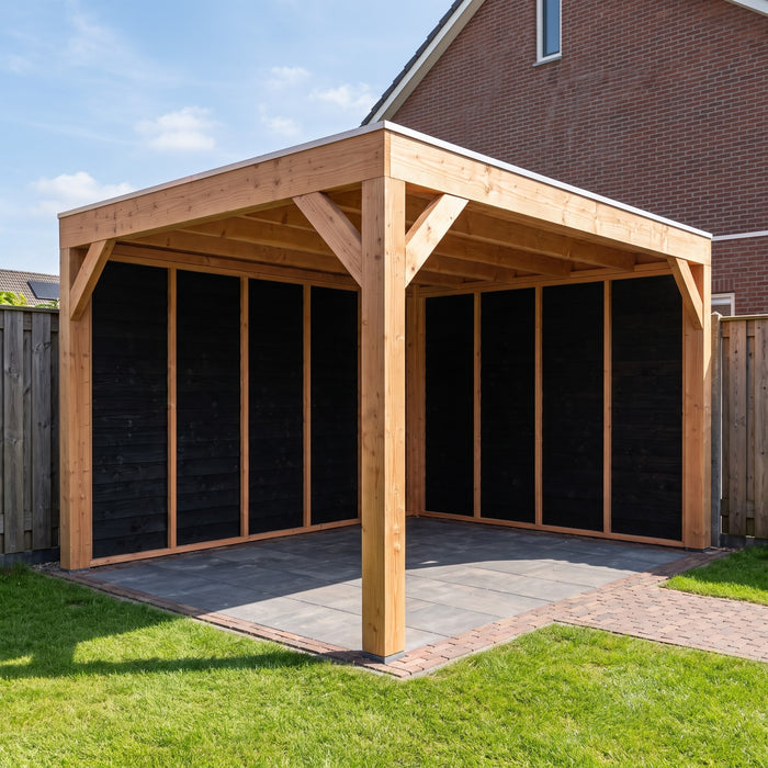 Douglas Overkapping Modern Zwart - 310x375cm - sfeerfoto