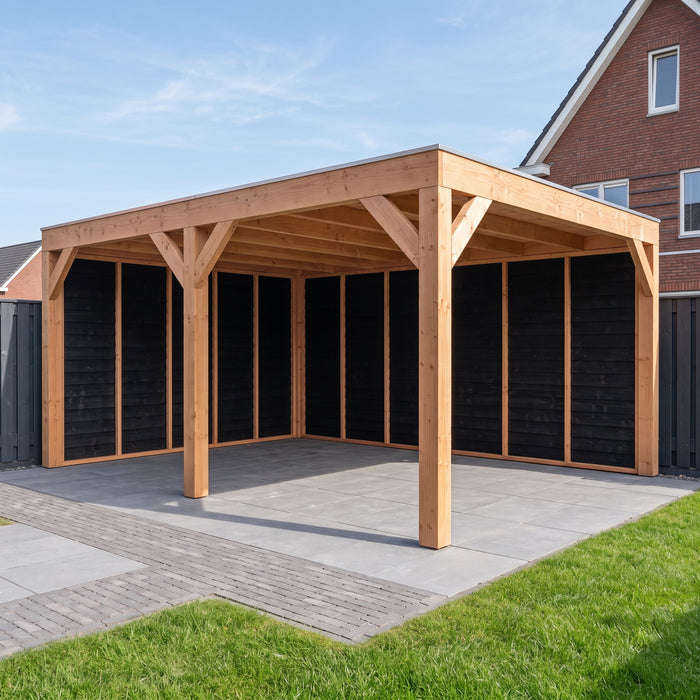Douglas Overkapping Modern Zwart - 495x375cm - sfeerfoto
