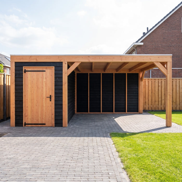 Douglas Overkapping Modern Zwart - 555x375cm - sfeerfoto