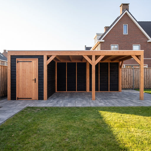 Douglas Overkapping Modern Zwart - 670x375cm - sfeerfoto