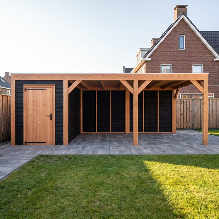 Douglas Overkapping Modern Zwart - 670x375cm - sfeerfoto