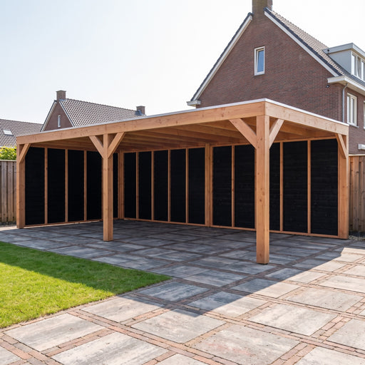 Douglas Overkapping Modern Zwart - 730x375cm - sfeerfoto
