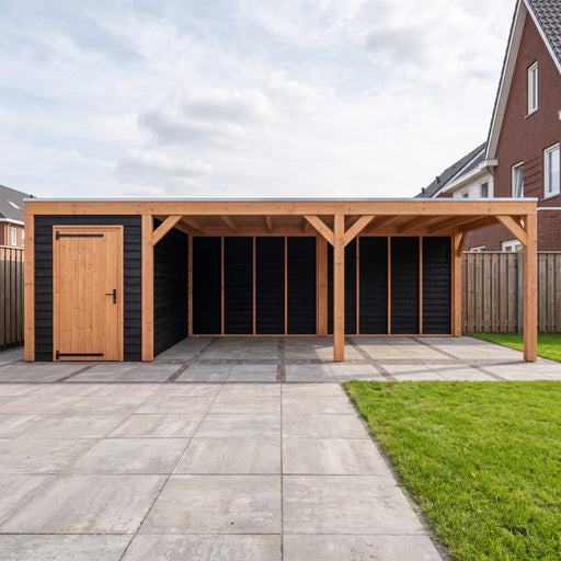 Douglas Overkapping Modern Zwart - 775x375cm - sfeerfoto