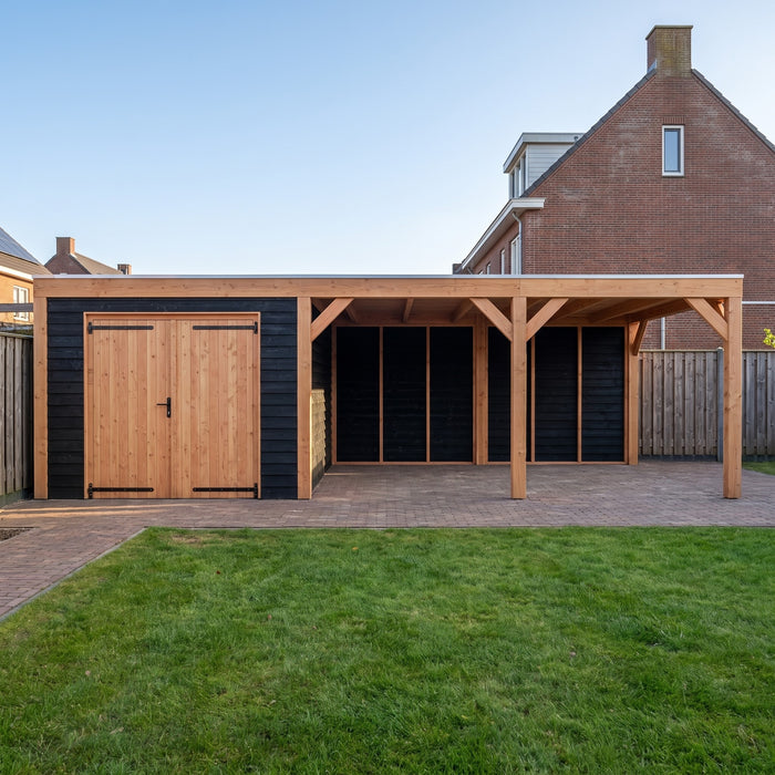 Douglas Overkapping Modern Zwart - 785x375cm - sfeerfoto