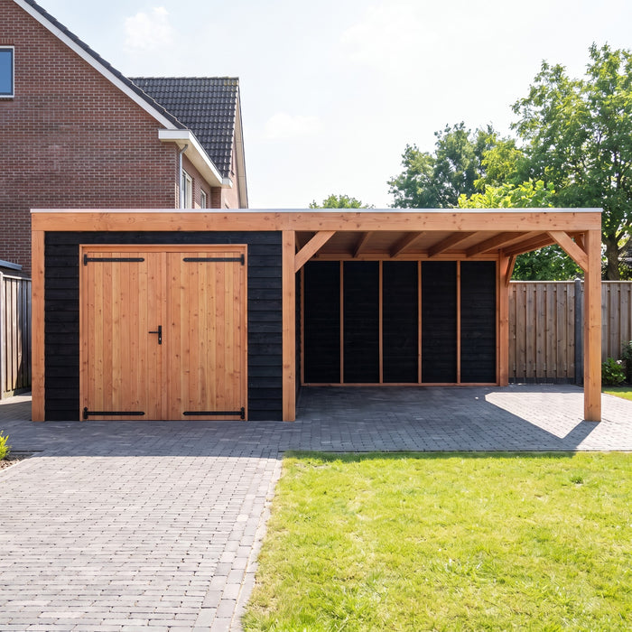 Douglas Overkapping Modern Zwart - 665x375cm - sfeerfoto