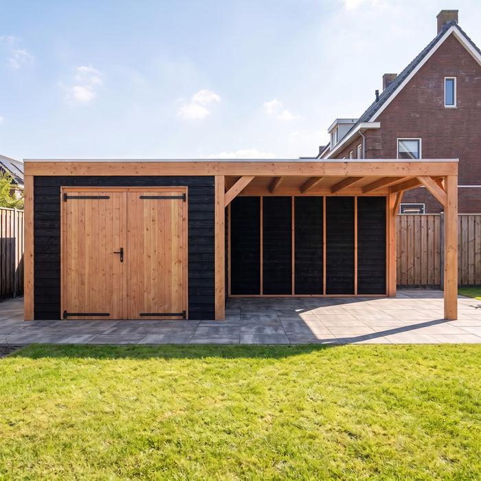 Douglas Overkapping Modern Zwart - 665x310cm - sfeerfoto