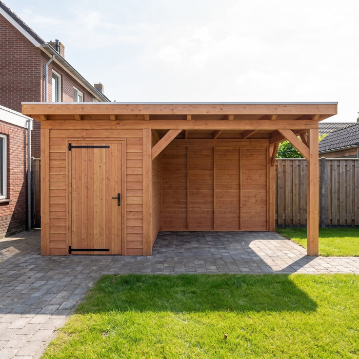 Douglas Overkapping Landelijk - 485x305cm - Volledig op Maat - sfeerfoto