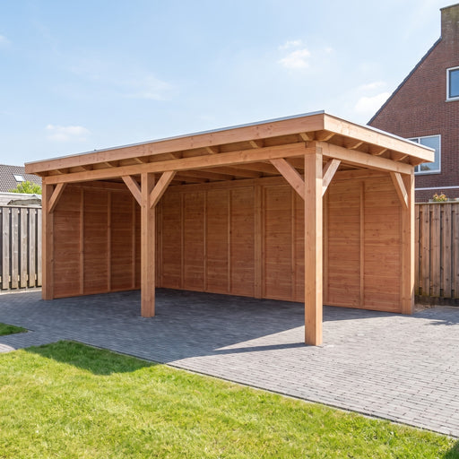 Douglas Overkapping Landelijk - 595x305cm - Volledig op Maat - sfeerfoto